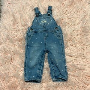 Oshkosh Heart Jean Overalls 9 months